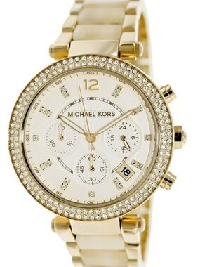 Michael Kors Women's Parker MK5632 Gold Stainless-Steel Quartz Fashion Watch